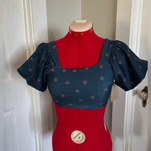 Albion Ocean + Coral  bikini top